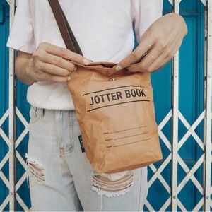 Jotter Book Brown unisex crossbody bag